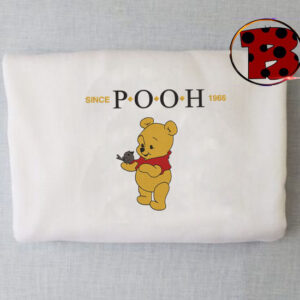 Vintage Winnie Pooh Since 1966 Embroidered Sweatshirt