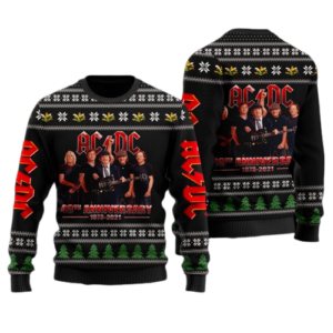 AC/DC Rock Band Ugly Sweater