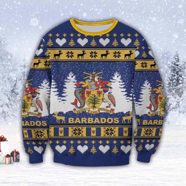 Barbados Island Ugly Christmas Sweater