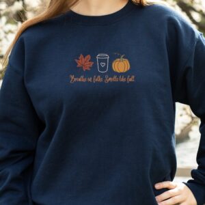 Breathe In Falls Smells Like Fall Autumn Stars Hollow Shirt