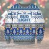 Bud Light Beer Black Blue Ugly Sweater Christmas