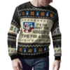 Bud Light Beer Black Blue Ugly Sweater Christmas