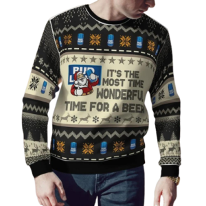 Bud Light It’s The Most Wonderful Time For A Beer Christmas Ugly Sweater