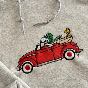 Charlie Brown Snoopy Embroidered Hoodie