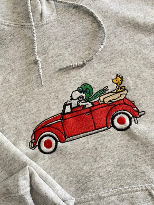 Charlie Brown Snoopy Embroidered Hoodie