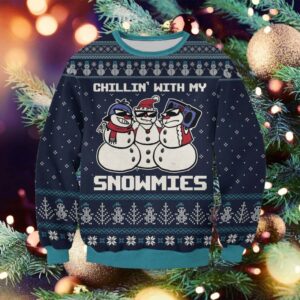 Chillin’ With My Snowmies Ugly Christmas Sweater