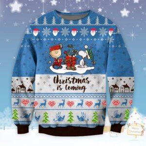 Christmas Is Coming Snoopy & Charlie Brown Ugly Sweater