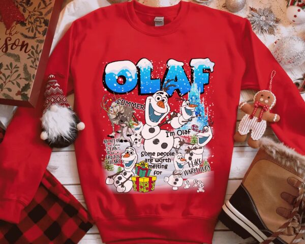 Cute Frozen Olaf Quotes Funny Christmas Sweatshirt