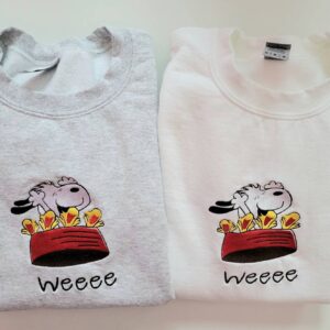 Cute Snoopy Embroidered Sweatshirt