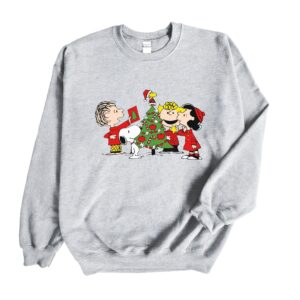 Decor Tree Christmas Friends Snoopy & Charlie Brown Sweatshirt