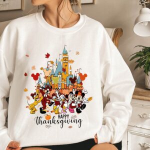 Disney Characters Happy Thanksgiving Sweatshirt