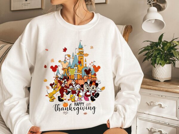 Disney Characters Happy Thanksgiving Sweatshirt