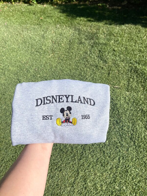 Disney Embroidered Sweatshirt Disneyland Est 1995 Gift For Mickey Lover