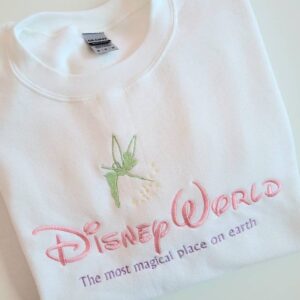 Disney Embroidered Sweatshirt Disneyworld The Most Magical Place On Earth