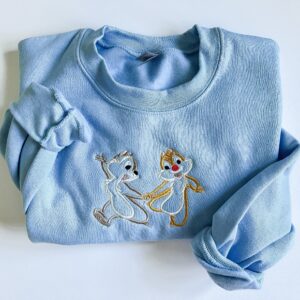 Disney Embroidered Sweatshirt Inspired Chip And Dale