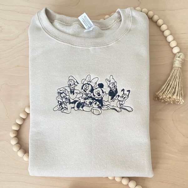 Disney Embroidered Sweatshirt Inspired Mickey And Friends