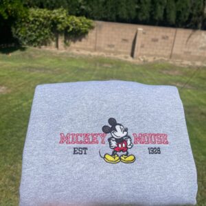 Disney Embroidered Sweatshirt Inspired Mickey Est 1928