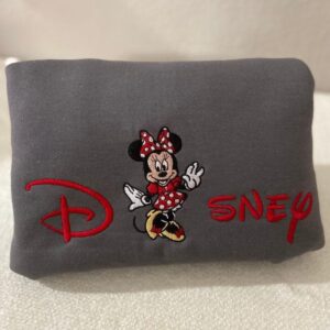 Disney Embroidered Sweatshirt Inspired Minnie Mouse