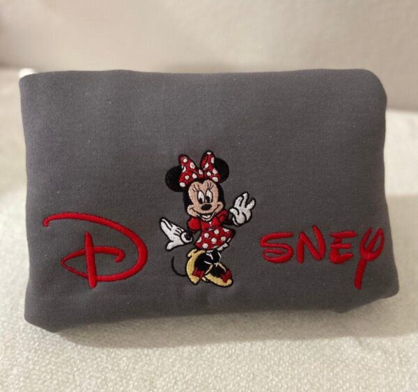 Disney Embroidered Sweatshirt Inspired Minnie Mouse