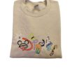 Valentines Day Snoopy Heart Embroidered Sweatshirt