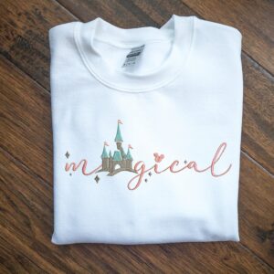 Disney Embroidered Sweatshirt Magical Castle