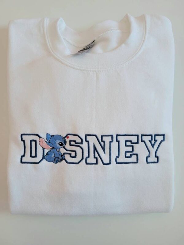 Disney Embroidered Sweatshirt Matching Stitch Gift For Fan