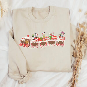 Disney Sweatshirt Christmas Train For Mickey And Friends