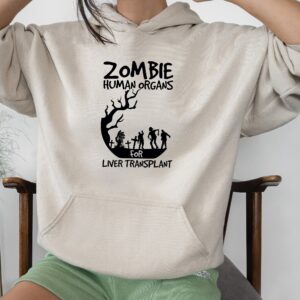 Disney Sweatshirt Hoodie Tee Zombie Human Organs For Liver Transplant