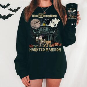 Disney Sweatshirt Inspired Mickey In The Haunted Mansion Film