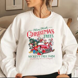 Disney Sweatshirt Mickey's Tree Farm Gift for Christmas