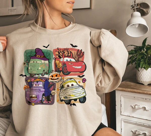 Disney Sweatshirt Pixar Cars Halloween 2024