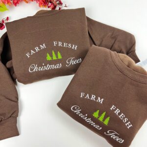 Embroidered Farm Fresh Christmas Sweatshirt