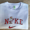 Embroidered Nike Sweatshirt Matching Cute Baby Yoda