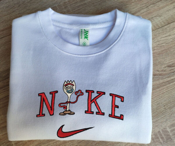 Embroidered Nike Sweatshirt Matching Cute Forky