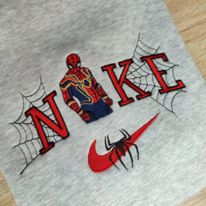 Embroidered Nike Sweatshirt Matching Spider Comic