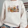 Vintage Embroidered Sweatshirt Inspired Snoopy Pumpkin