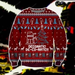 Funny Daleks Decorate Ugly Christmas Sweater