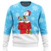 Road Full Of Snowflakes Snoopy Christmas Embroidered Sweatshirt