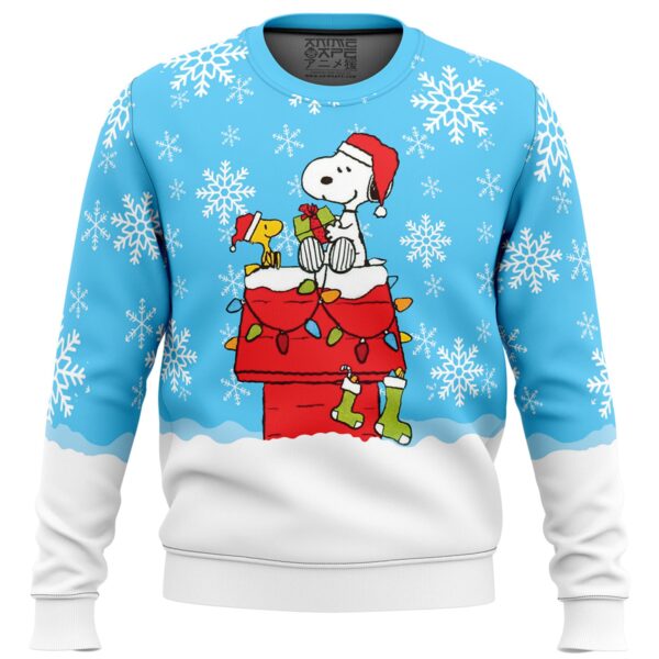 Giving Christmas Gift Ugly Snoopy Sweatshirt