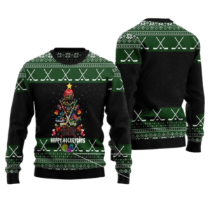 Happy Hockeydays Christmas Tree Ugly Sweater