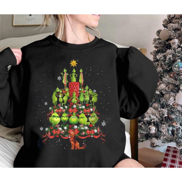 Happy Holiday Grinch Christmas Tree Sweatshirt