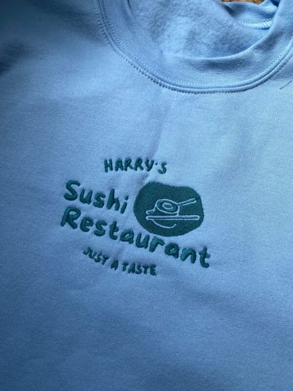 Harry Sushi Restaurant Embroidered Sweatshirt Hoodie Tee