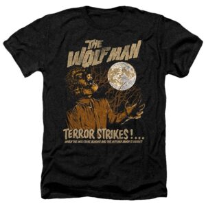 The Wolf Man Terror Strikes Black Shirt