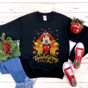 Mickey Mouse Thanksgiving Shirt Happy Day Sweatshirt