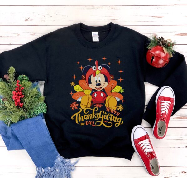 Mickey Mouse Thanksgiving Shirt Happy Day Sweatshirt