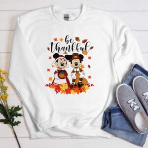 Mickey Mouse Thanksgiving Shirt BeThankful Mickey and Minnie