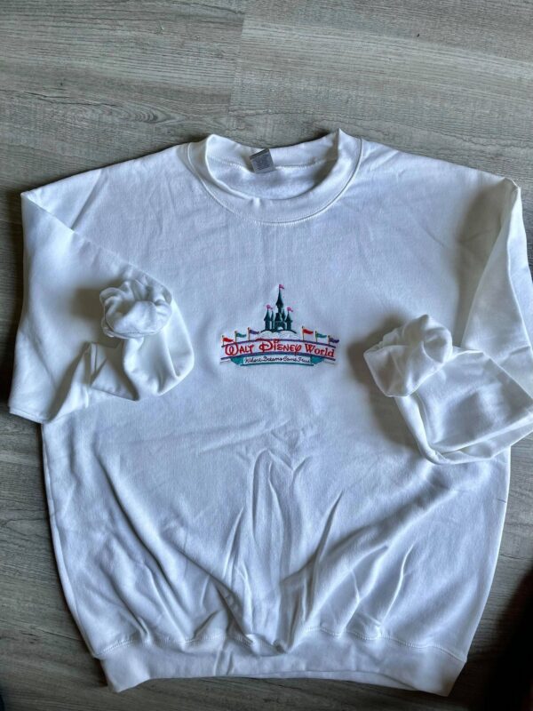 Disney Embroidered Sweatshirt Walt World Where Dreams Come True