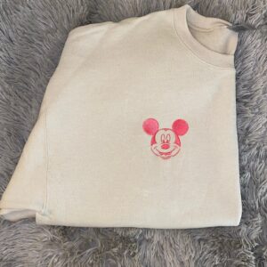 Vintage Mickey Mouse Embroidered Sweatshirt Gift for Mickey Lover