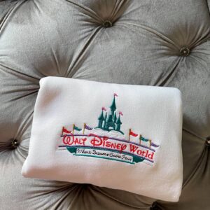 Disney Embroidered Sweatshirt Walt Disney World Where Dreams Come True