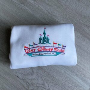 Disney Embroidered Sweatshirt Walt Disney World Where Dreams Come True